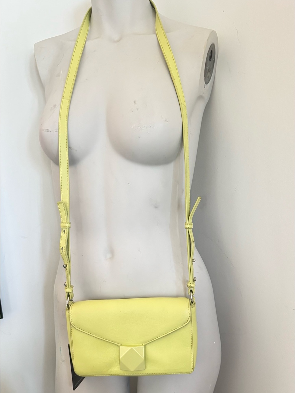 Vince Camuto NWT Leather Crossbody Bag - colour is Celery